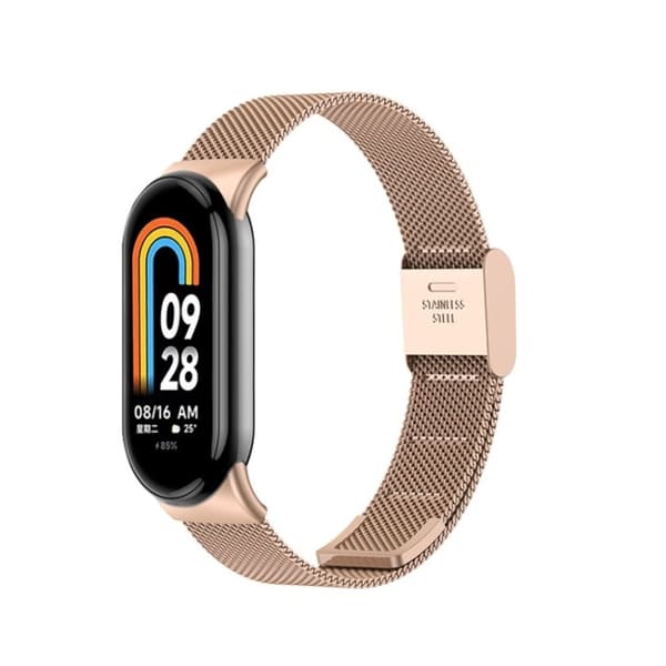 Stilrent Xiaomi Mi Band 8 klockarmband - Roséguldfärgat