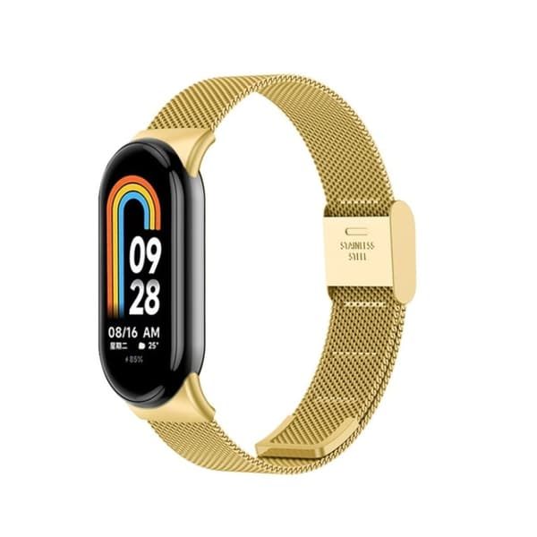 Stilrent Xiaomi Mi Band 8 klockarmband - Guldfärgat