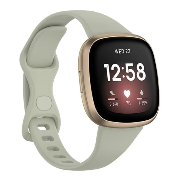 Justerbart Fitbit Versa 3 etc. band - Stengrått