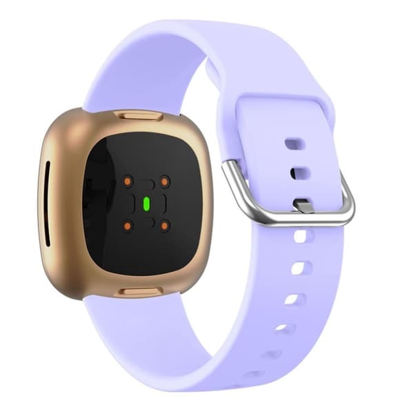 Fitbit Sense 2 / Versa 4 klockarmband med metallspänne - Ljuslila