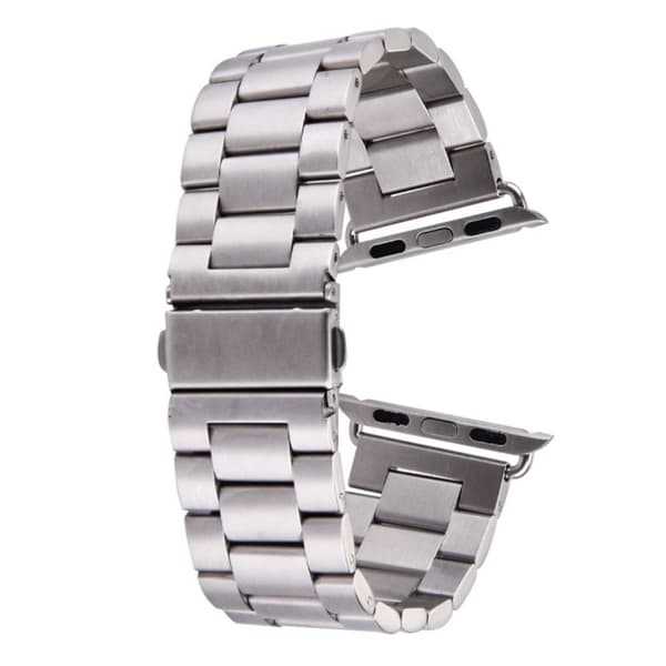 Apple Watch 7/8/9 41mm etc Klockarmband i Rostfritt stål - Silver