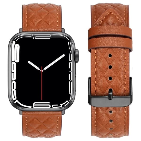 Apple Watch Series 7 / 8 / 9 45mm etc. bånd - Brunt