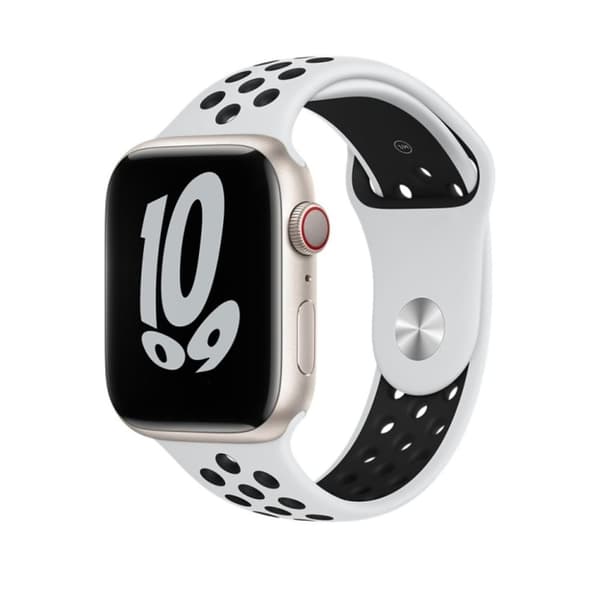 Apple Watch 7/8/9 41mm etc Klockarmband i Silikon - Vit