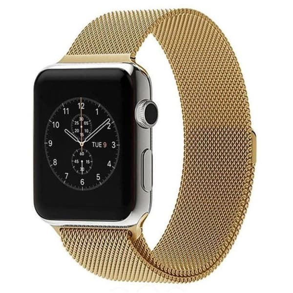 Apple Watch 1/2/3 38mm etc Justerbart Klockarmband - Guld