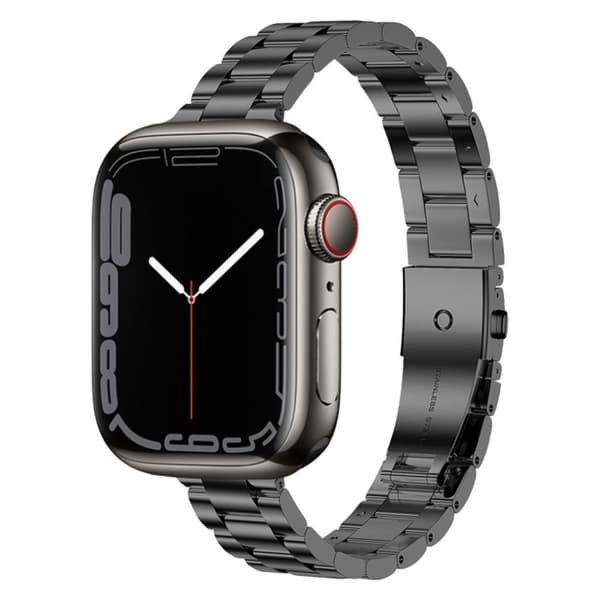 Apple Watch Ultra/Ultra 2 49mm etc Smalt länk Klockarmband - Svart