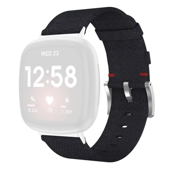 Fitbit Versa 4/ Sense 2 klockarmband - Svart