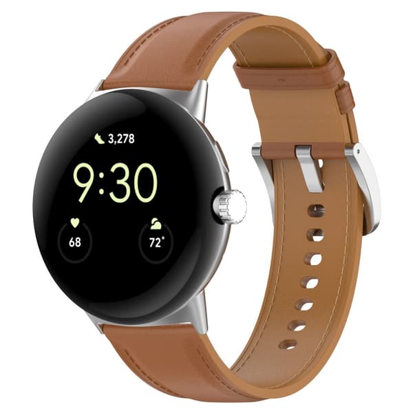 INF Klockarmband i äkta läder 20 mm Kompatibel med Google Pixel Watch 1/2