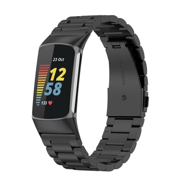 INF Solide metalbånd i rustfrit stål, der er kompatible med Fitbit charge 5/charge 6