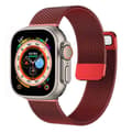 Miniatyrbillede 1 af 2: Milanese magnetisk urrem Apple Watch Ultra (49mm) - Rød