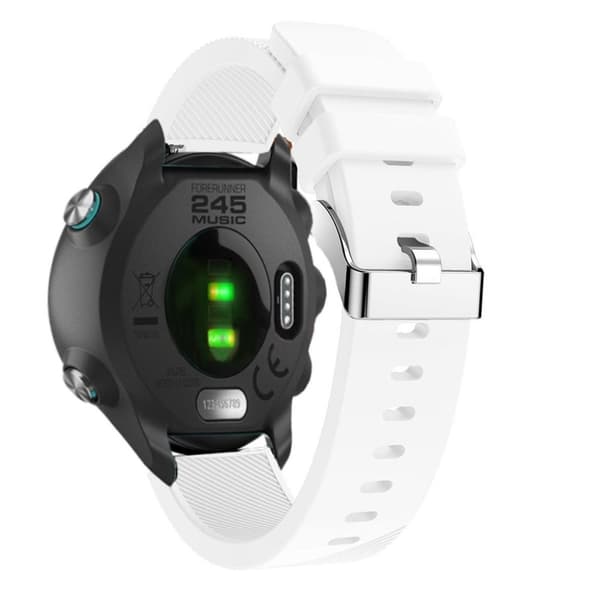 Garmin VivoActive 3/VivoMove HR/Forerunner 645 etc. Klockarmband i silikon - Vit