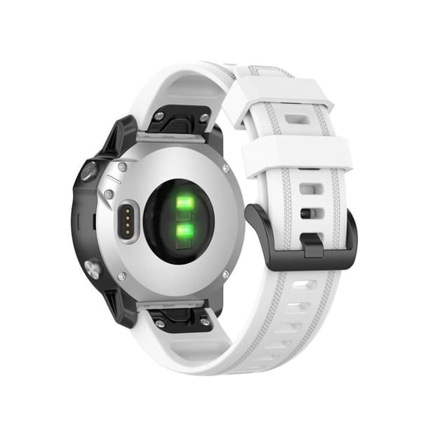 Garmin Fenix 7S/6S/6S Pro/5S/5S Plus Klockarmband i silikon - Vit