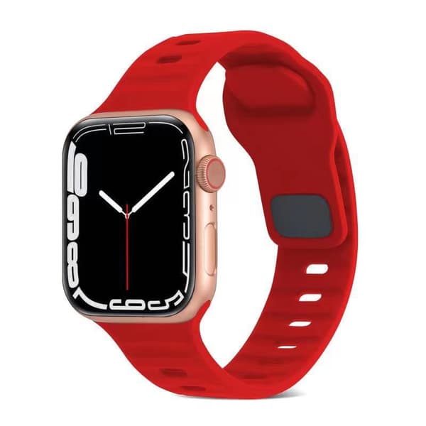 Apple Watch kompatibelt Armband SPORT Silikon RÖD 38/40/41mm