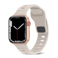 Miniatyrbild 1 av 2: Apple Watch kompatibelt Armband SPORT Silikon LJUSBEIGE 42/44/45mm