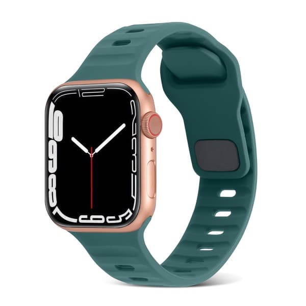 Apple Watch kompatibelt Armband SPORT Silikon OLIVGRÖN 42/44/45mm