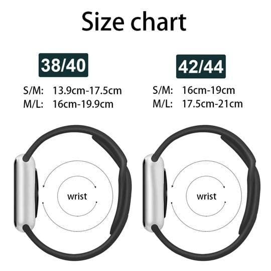 Apple Watch kompatibelt Armband Silikon RÖD 42/44/45 mm
