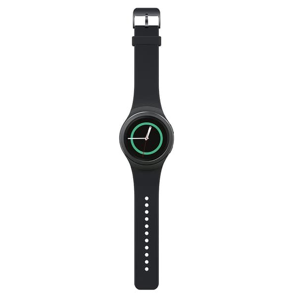 Silikone urrem til Samsung Galaxy Gear S2 SM-R730/SM-R720 Sort