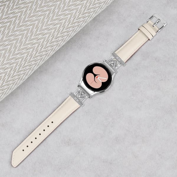 INF Rhinestone Silver M-Type Link-urrem til Samsung Galaxy Watch 4/5/6-serien