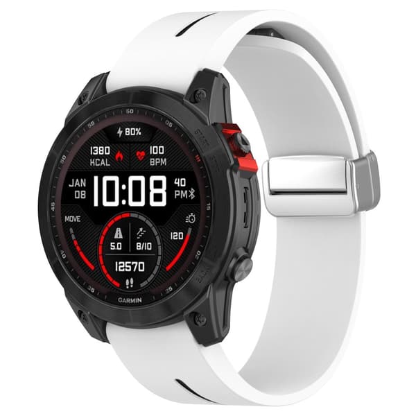 INF 22 mm silikon magnetiskt spänne klockarmband för Samsung Gear S3, Garmin Venu 3