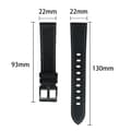 Miniatyrbild 3 av 6: Äkta läderrem 22 mm för Samsung Galaxy Gear S3 / Gear 2 - Ersättningsarmband för Huawei Watch GT for Watch 2 Pro for Ticwatch Pro for Pepple Time med