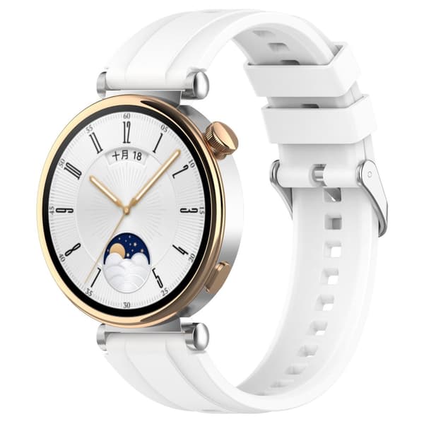 INF Silikonarmband för 18 mm Huawei GT4 46 mm/GT Runner/GT3 SE Vit