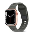 Miniatyrbild 1 av 2: Apple Watch kompatibelt Armband SPORT Silikon SVARTGRÖN 38/40/41mm