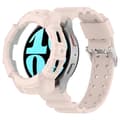Miniatyrbilde 4 av 5: INF Armor silikonklokkerem med beskyttelsesdeksel til Samsung Galaxy Watch6 40mm Rosa