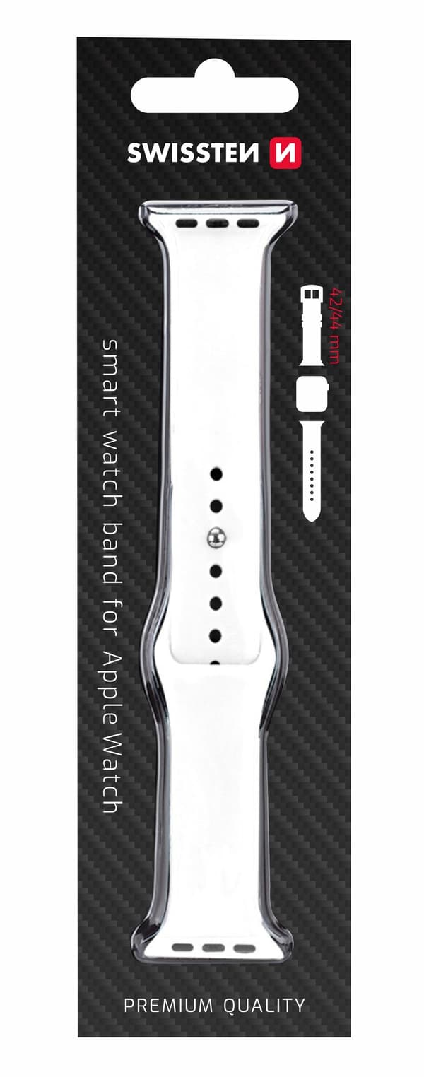 Swissten Silicone Band for Apple Watch 1/2/3/4/5/6/SE / 42 mm / 44 mm