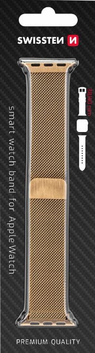 Swissten Metal Strap for Apple Watch 1/2/3/4/5/6/SE / 38 mm / 40 mm