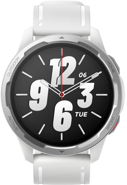 S1 Active GL | Smart watch | NFC | GPS (satellite) | AMOLED | Touchscreen | Activity monitoring 24/7 | Waterproof | Bluetooth | Wi-Fi | Moon White