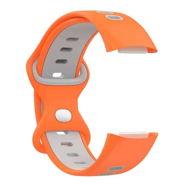 Twin Sport Armband Fitbit Charge 6 - Orange/grå