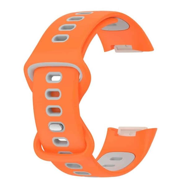 Twin Sport Armband Fitbit Charge 6 - Orange/grå