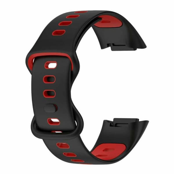 Twin Sport Klokkereim Fitbit Charge 6 - Svart/rød