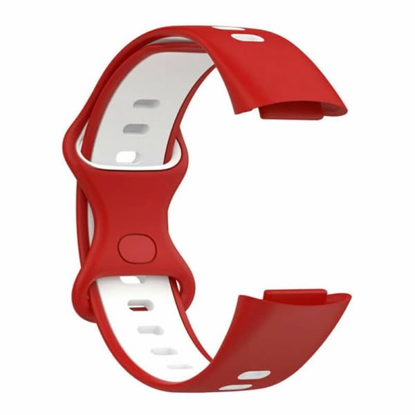 Twin urheilu kellon ranneke Fitbit Charge 6 - Punainen/valkoinen
