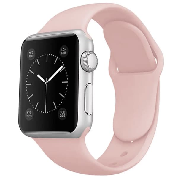 Silikon Armband Slät- 5 Färger - Till Apple Watch 38mm / 40mm / 41mm