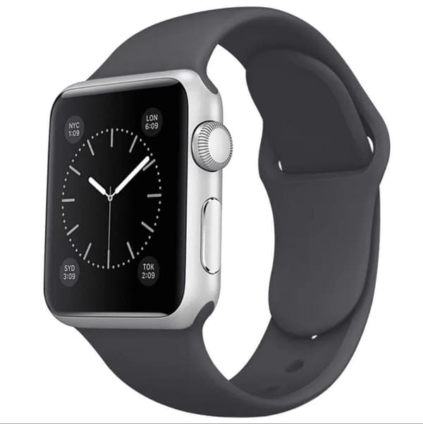 Silikon Armband Slät- 5 Färger - Till Apple Watch 38mm / 40mm / 41mm