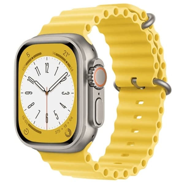Silikonarmband Havsband - Till Apple Watch 38mm/40mm/41 mm Gul
