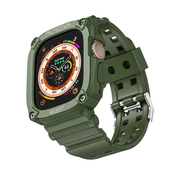 INF Beskyttelsesveske og armbånd Mørk grønn  Apple Watch Ultra