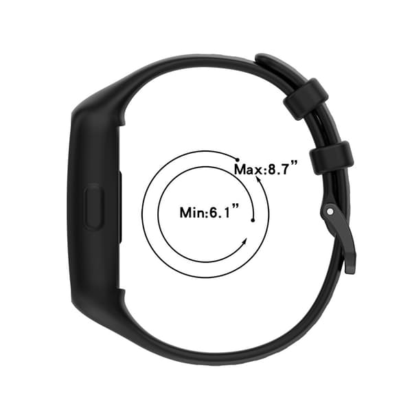 INF Kellon ranneke kellokotelolla silikonia Harmaa  Huawei Band 7 / Band 6 / Band 6 Pro, Honor Band 7 / Band 6