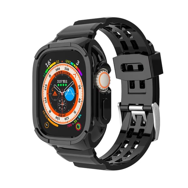 INF Kellon hihna kotelolla Musta  Apple Watch Ultra (49 mm)