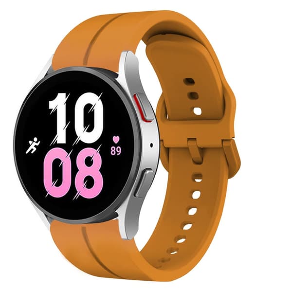 INF Klockarmband silikon Gul 22 mm Samsung Galaxy Watch 5/5 Pro/4 40 44mm/3 41mm, Huawei watch GT3/GT2  42mm, Huami Amazfit GTS 3/GTS 2 Mini, Garmin F