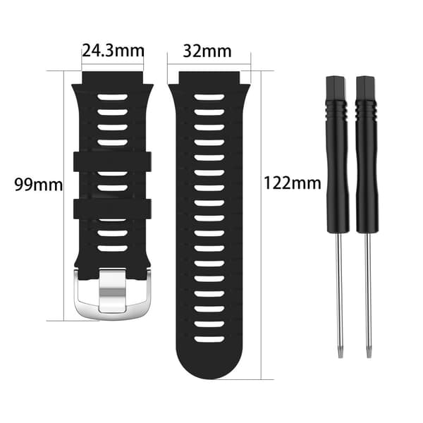 INF Urrem silikone Sort  Garmin 920XT