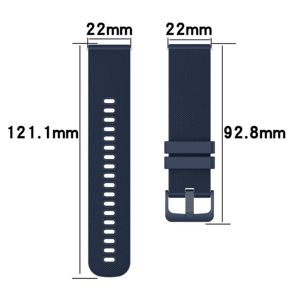 Kellon ranneke silikoni Musta + harmaa 22 mm Samsung Galaxy Watch 3 45mm/Samsung Gear S3/Huawei Watch GT Runner/Honor Watch GS 3/Garmin Venus 2