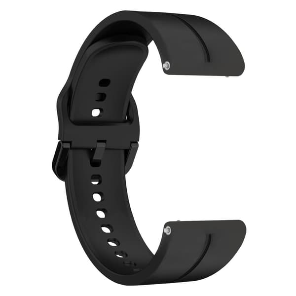 INF Klokke armbånd Sort 20 mm Samsung Galaxy Watch 4 40/44mm/Classic 46/42mm/Garmin Vivoactive 3 Music/Forerunner 645/245 Music/Venu/Venu Sq/Amazfit G