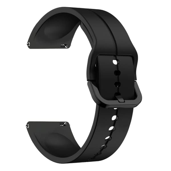 INF Klokke armbånd Sort 20 mm Samsung Galaxy Watch 4 40/44mm/Classic 46/42mm/Garmin Vivoactive 3 Music/Forerunner 645/245 Music/Venu/Venu Sq/Amazfit G