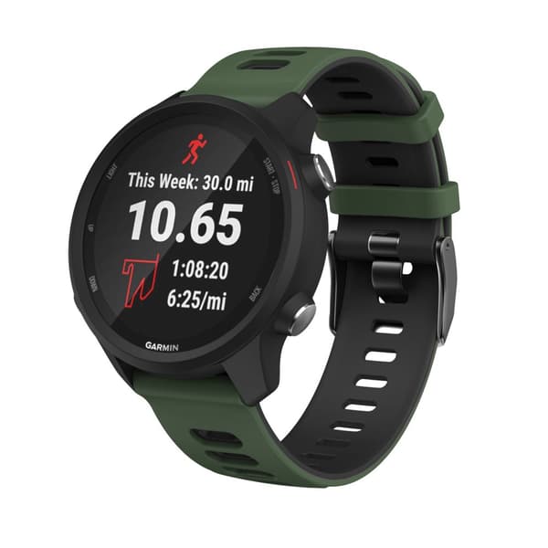 Klokkereim til Garmin Forerunner 245 / 645 / Vivoactive / Vivomove silikon Grønn