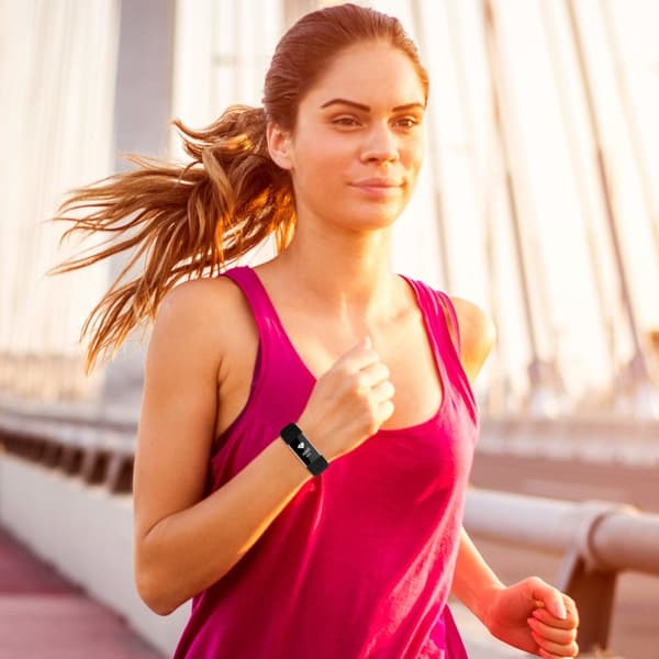 INF Fitbit Charge 3/4 armbånd (S) Sort