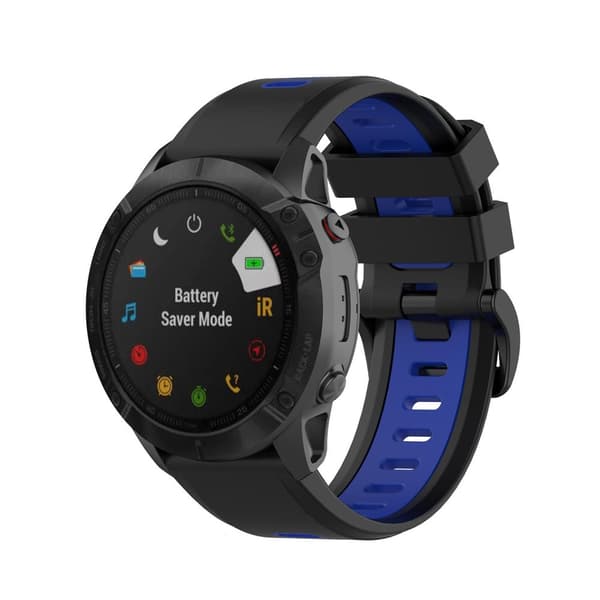 INF Garmin Fenix 5/6 armband Silikon Svart blå