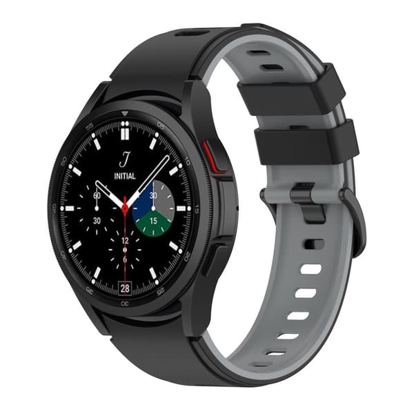 Samsung Galaxy Watch 4 Classic armband silikon Svart+grå