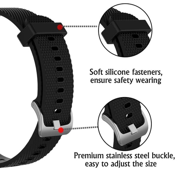 INF Garmin VivoActive 4S reservereim i silikon Sort