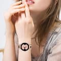 Miniatyrbillede 3 af 5: INF Ur armbånd Rose guld+sort  Samsung Galaxy Watch 20 mm